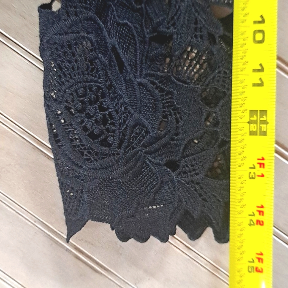 NWOT Lace Lulus A Fine Romance Black  Sheath Cocktail Dress Formal Slim Sexy - Picture 12 of 15